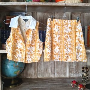 Afends 2-pcs set Moon Beach print, size 4US